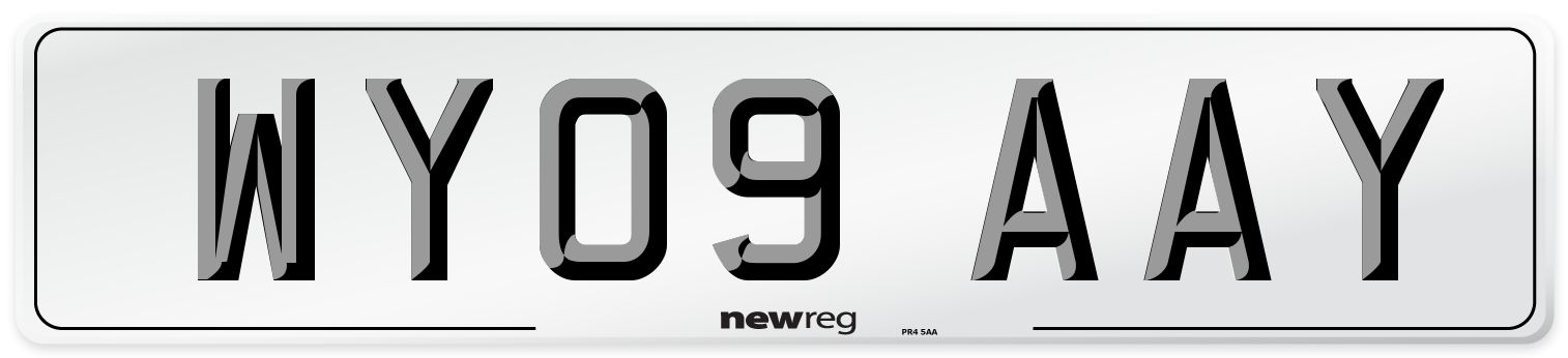 WY09 AAY Number Plate from New Reg